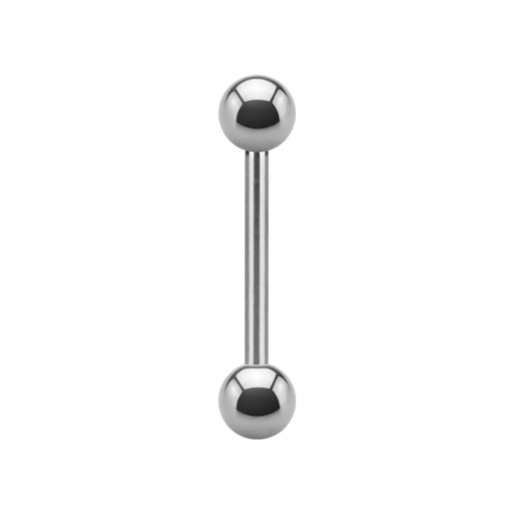 eeddoo® Titanium Barbell Piercing silver I 143 sizes I Body Jewelry for Tragus, Nipple, Cartilage, Helix, Earring