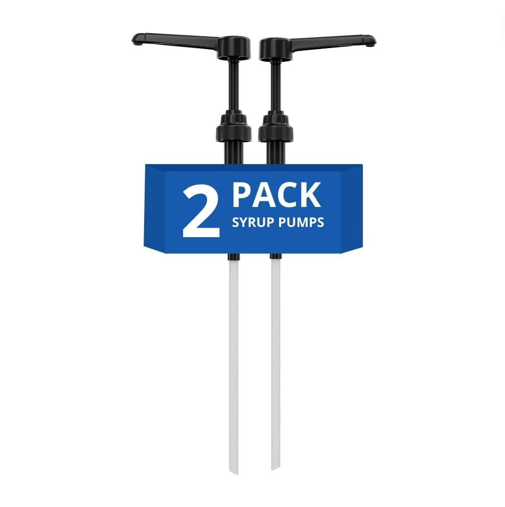 Coffee Syrup Pump Compatible with Torani 24 oz - 25 onces/Monin 1Liter Bottle/Davinci 750ml Bottles - Multipurpose Soap Oil Dispenser Pumps Set of 4 (2 Pack)