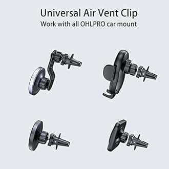 OHLPRO Upgraded Clip for Air Vent Car Phone Mount, Twist-Lock Stable Vent Clip for Cell Phone Holder for Car, Ball Head 16mm, Compatible with Various Car Phone Holders