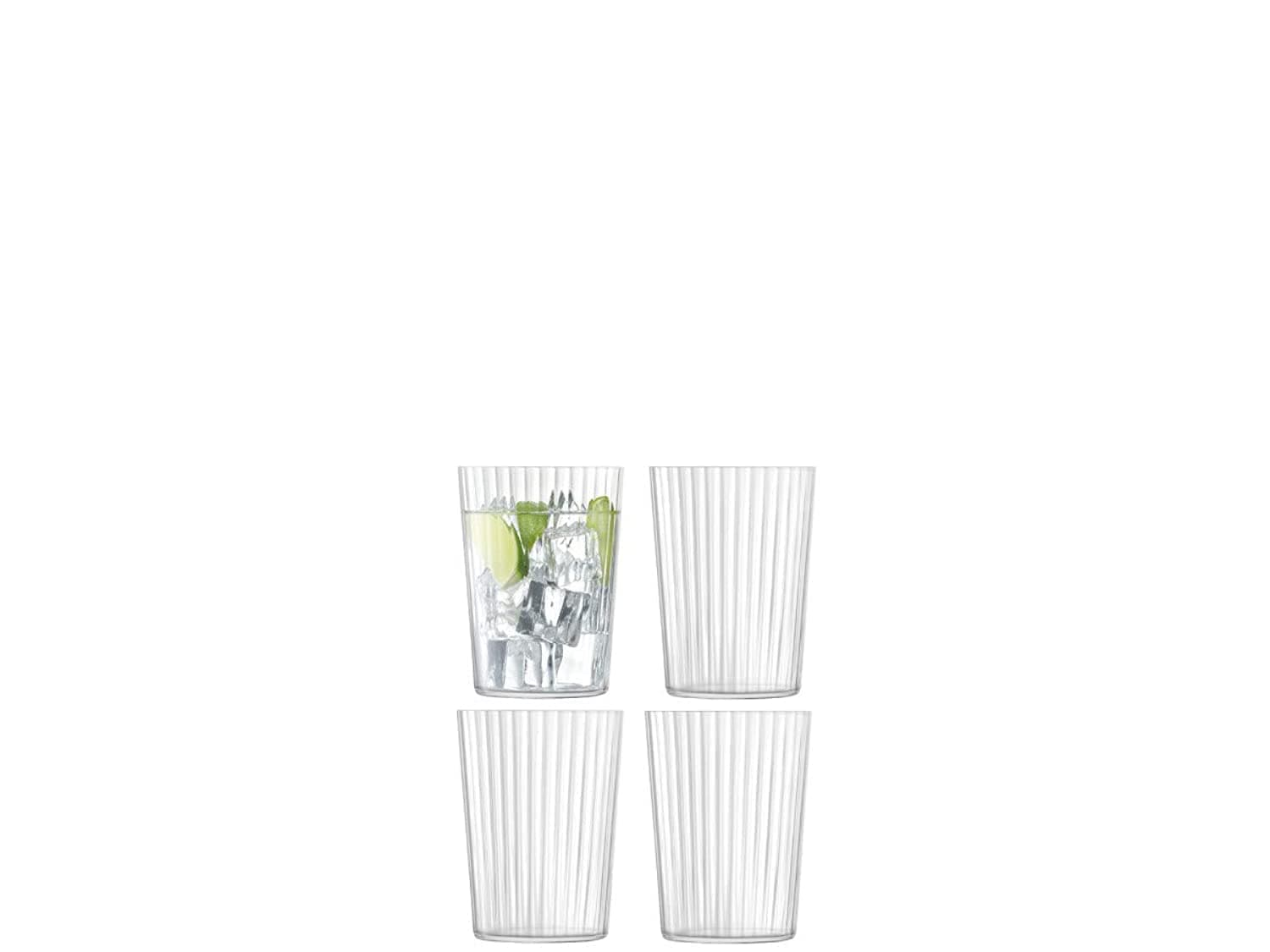 Gio Lined Tumblers, 18.9 fl oz, Clear