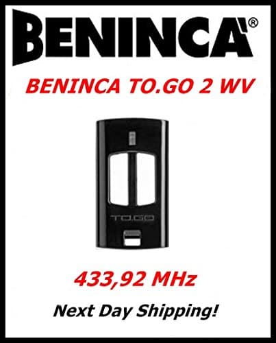BENINCA to.GO 2WV remote Control Transmitter 433.92Mhz Rolling Code keyfob Top Quality BENINCA remote