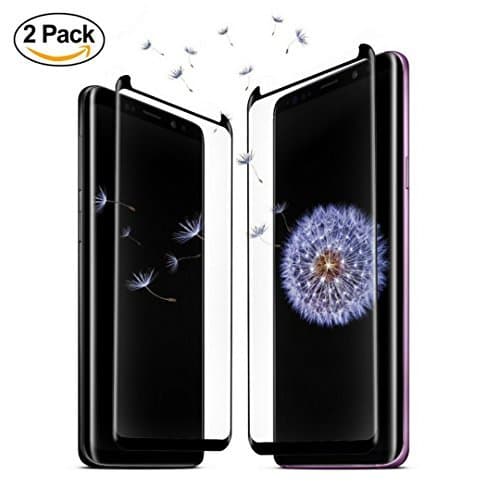 Galaxy S9 Plus Screen Protector - Tempered Glass Shield Full Coverage 3D S9 Plus Case Friendly Accessories for Samsung Phone S9 Plus + Ebook