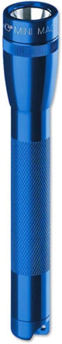 Maglite Mini Incandescent 2-Cell AA Flashlight with Holster, Blue