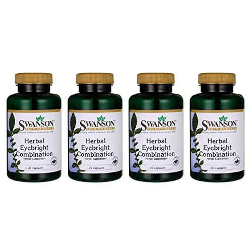 Swanson Herbal Eyebright Combination 100 Capsules (4 Pack)