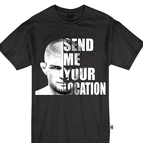 wintertee Send Me Location Khabib Tshirt
