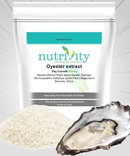 Oyster Extract 500mg Capsules by Nutrivity (120)