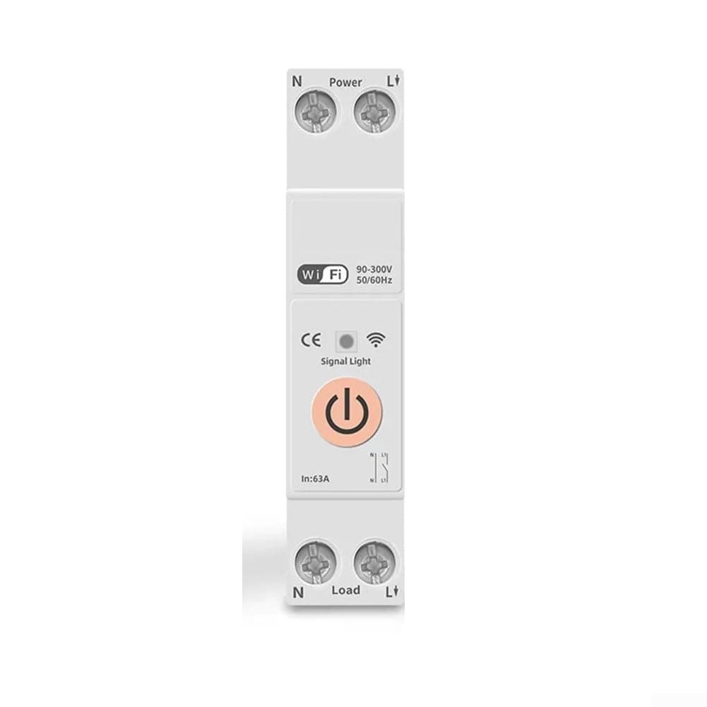WiFi Circuit Breaker Switch, Energy Meter Switch, For Home Kitchen, 82X18x52mm, 90-300V (STM-T)
