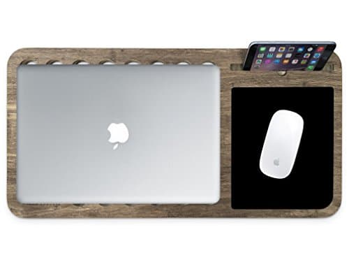 Slate 2.0 Mobile LapDesk - The Essential Laptop Accessory for Students, Professionals, Designers, and Gamers (with Mousepad, for 11 to 13 inch Laptops, Limited Walnut Bamboo)