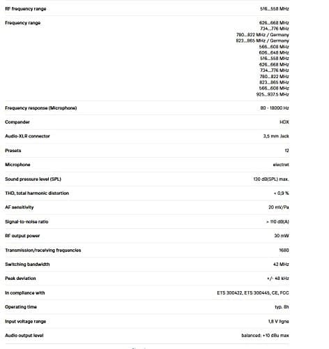 Sennheiser EW 112P G3-A omni-directional EW system