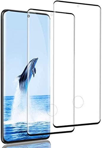 YoYoTech (2 Pack) Ultra High Definition Tempered Glass Screen Protector Designed for Samsung Galaxy S21 Ultra, HD Screen Saver, 5D Rounded Edge and Bubble-free