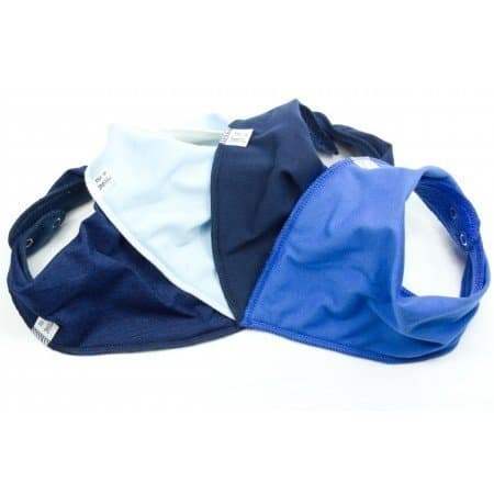 Bibbles Bandana Bibs - Simply Blue 4 Pack