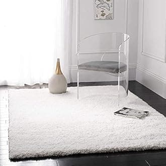 CARPET PLANET Modern Soft Shaggy Rugs Fluffy Home Decorative Carpet for Living Room 2-inch Thick Carpet White,(5X7 FEET)