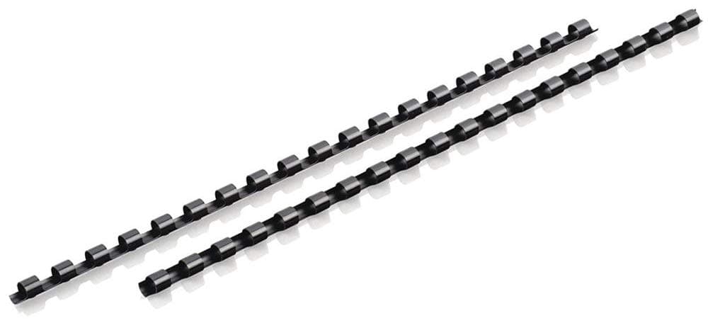 Mead CombBind Binding Spines/Spirals/Coils/Combs, 5/16", 40 Sheet Capacity, Black, 125 Pack (4000131)