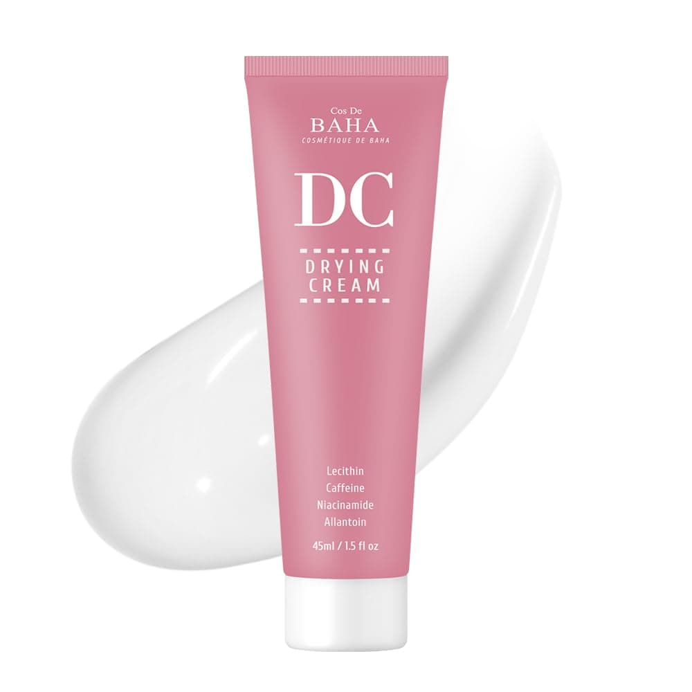 Cos De BAHA Drying Cream 1.5 Fl Oz – Lightweight Niacinamide 4% & Hydrogenated Lecithin Balancing Cream for Oily and Combination Skin (45 ml)