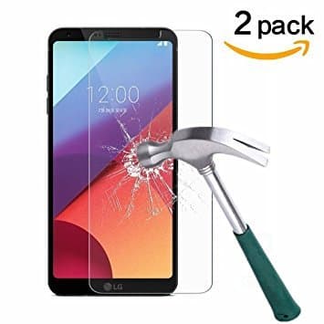 TANTEK[2-Pack Screen Protector for LG G6,Tempered Glass Film,Ultra Clear,Anti Scratch,Bubble Free,Case Friendly