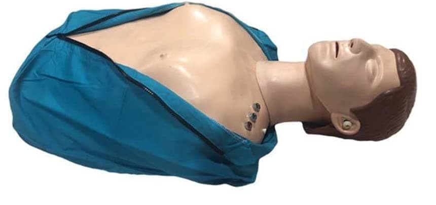 ISKO® CPR Training Mannequin Half Body for cpr First Aid Training Manikin with feedback indicators and Medical Model Cardiopulmonary Resuscitation Simulator for Patient Education and Teaching