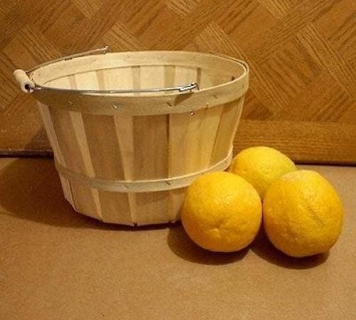 One Dozen Peck or Apple Baskets With Wooden Spool Handle