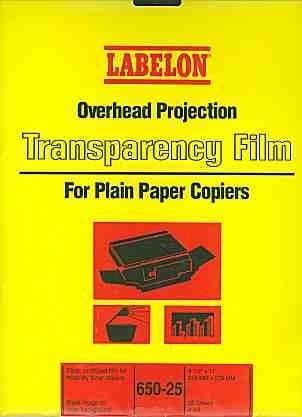 Overhead Projection Transparency Film for Plain Paper Copiers