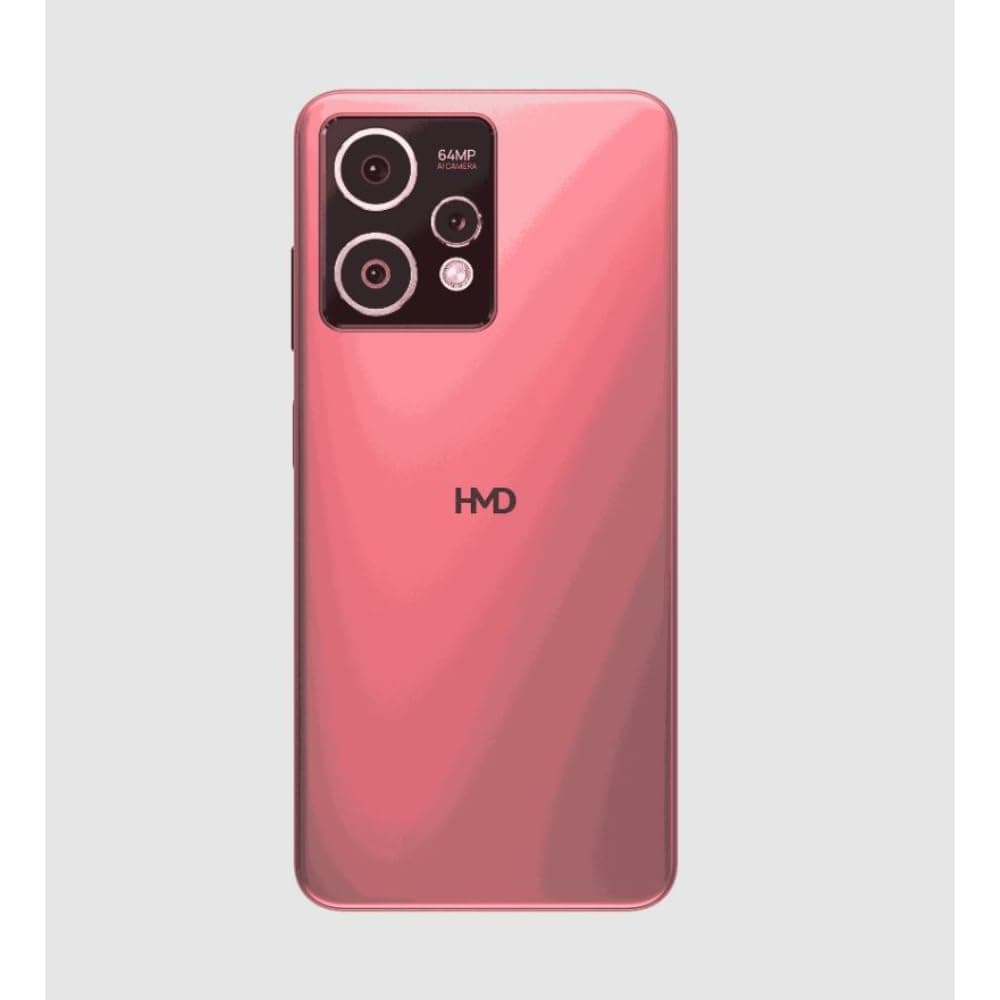 HMD Crest Max 5G | 64MP Triple Rear AI Camera | 50MP Front Camera | Rigid OLED FHD+ HID Display | 8GB + 8GB VRAM, 256GB Storage | Android 14 | 33W Fast Charging | Royal Pink