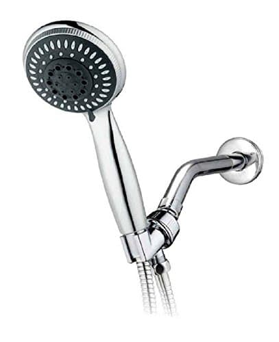 Create Magic Products Detachable Shower Head with Removable Sprayer High Pressure Hose 60" Hand Held Combo Showerhead 5 Adjustable Spray Massage Settings Luxury Spa Sprayer