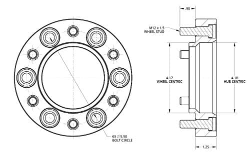 Spidertrax WHS007 Blue Wheel Spacer Kit