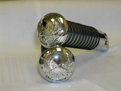 Heavy Chrome Silver Eagle Foot Pegs for Motorcycles