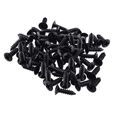 Modfather Precision 3mm Guitar Screws (Black)