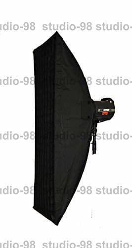 18 X 48 Inch Asymmetrical Strip Softbox + Grid + Speedring for Alien Bees Alienbees B400 B800 B1600 White Lightning X800 X1600 Einstein E640 Flash Light Soft Box Tank Egg Crate Grid