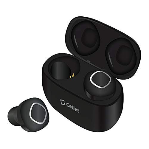 PRO Wireless V5 Bluetooth Earbuds for LG M257 Mini with Charging case for in Ear Headphones. (V5.0 Pro Black)