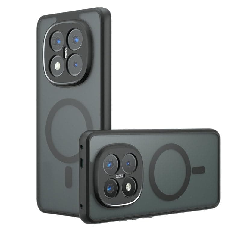 Compatible with Xiaomi Redmi Note 14 Pro 4G Case Cover,Compatible with MagSafe,Compatible with Xiaomi Redmi Note 14 Pro 4G 24116RACCG Built-in Magnetic Anti-Shock Cell Phone Case Black