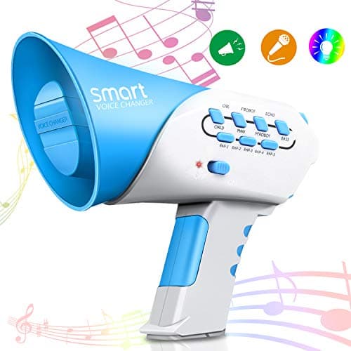 Vimpro Voice Changer, Kids Multi Voice Changer with 7 Different Voice Modifiers, for Boys and Girls, Parties, Christmas, Events-Blue