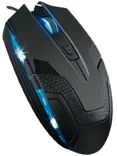 Midio M109 USB wired Optical Mouse mice Cool ergonomics 1000 dpi game lol design mice.Fast moving accurate positioning 6 button ---My Life For games! Black