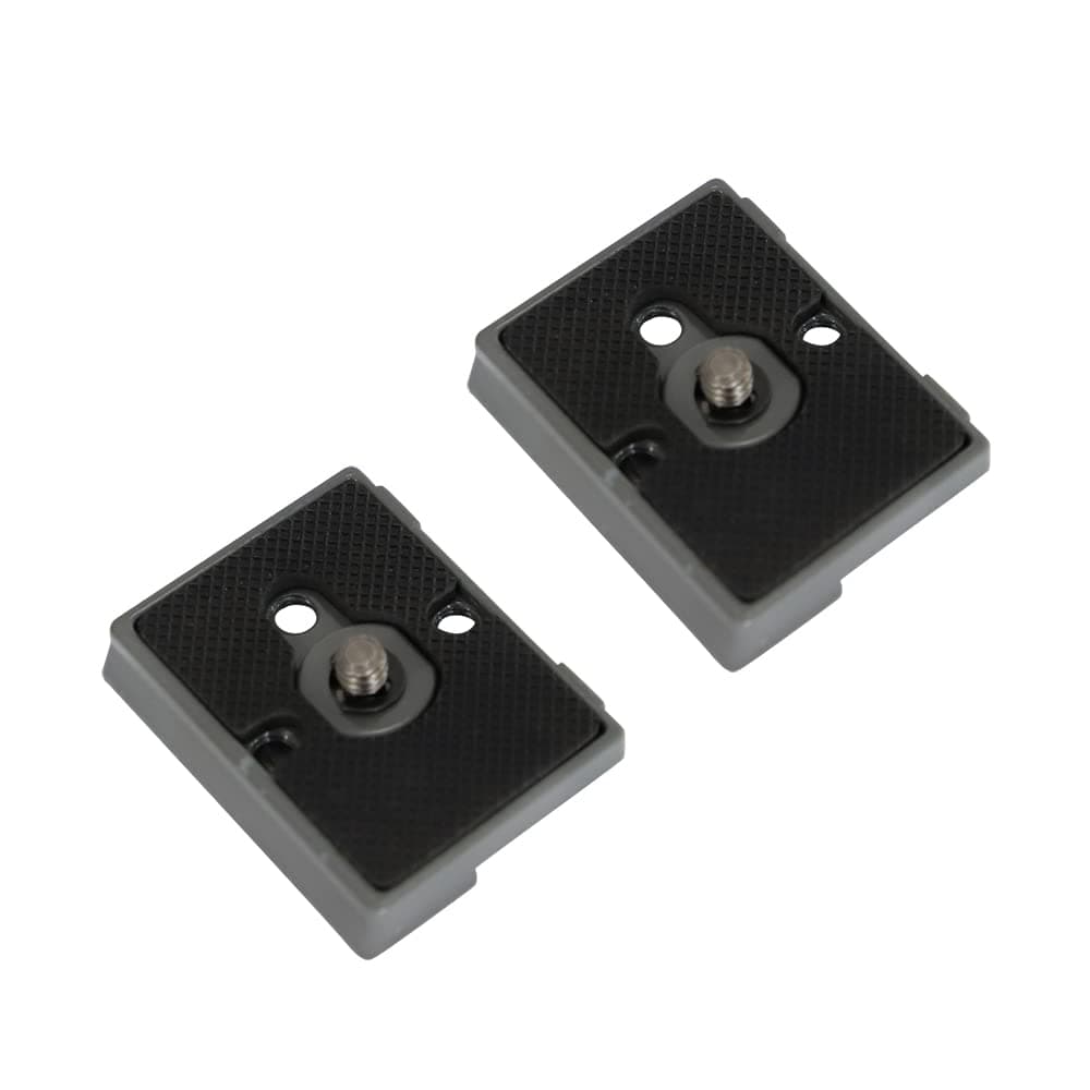 Pack Of 2 Quick Release Plates with 1/4 Inch Screw, Compatible with Manfrotto 200PL-14 Tripod Quick Release Plate