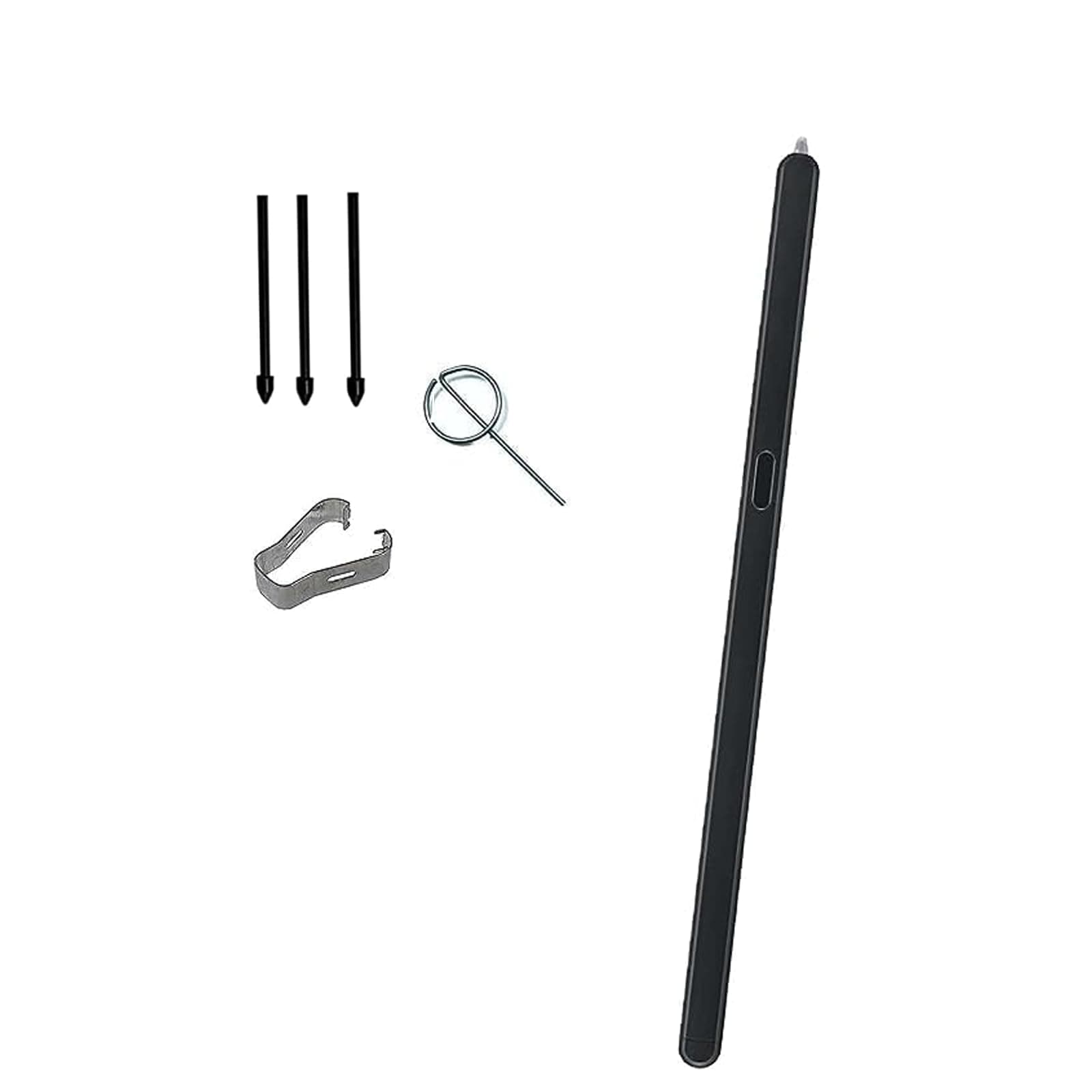 Z Fold 6/5 SPen Fold Edition Galaxy Z Fold5 Slim S-Pen + Pen Tips for Samsung Galaxy Z Fold6 S Pen Z Fold5 Stylus Pen +Replacement Tips/Nibs +Eject Pin (Black)
