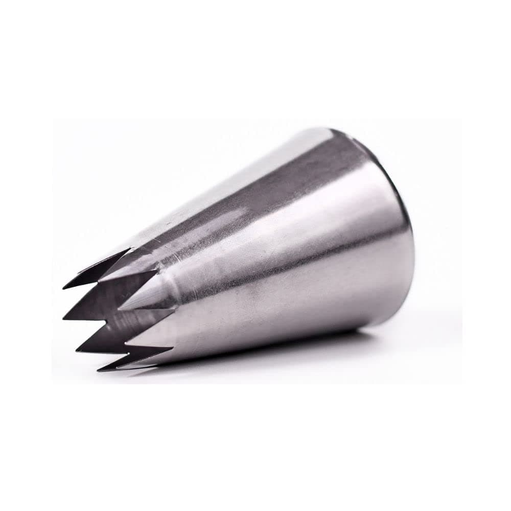 Restaurantware Pastry Tek Piping Tip 1 Open Star Decorating Tip - #22 Dent-Resistant Stainless Steel Icing Tip Dishwasher-Safe Decorate Cupcakes Cakes or Cookies