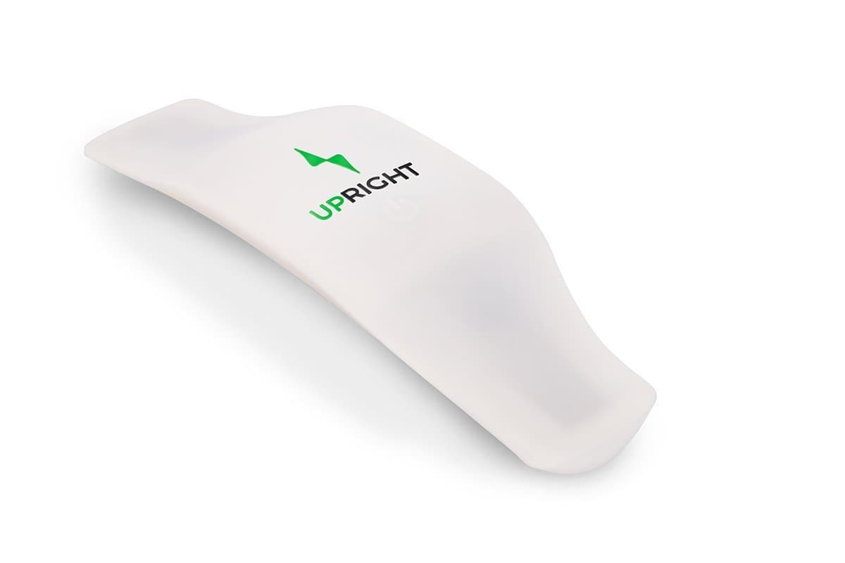 Upright Smart Wearable Posture Trainer with Free IOS and Android App, White
