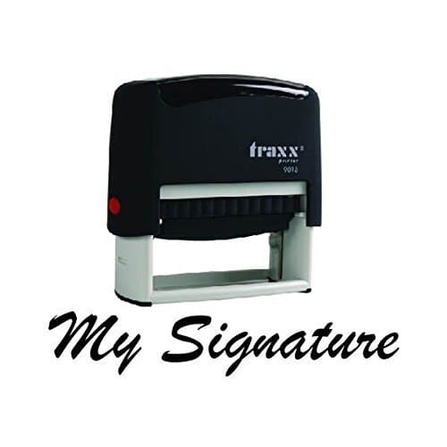 Cosco Custom Signature Self Inking Rubber Stamp -Cosco 2000 Plus Printer 40, 15/16" x 2-3/8"