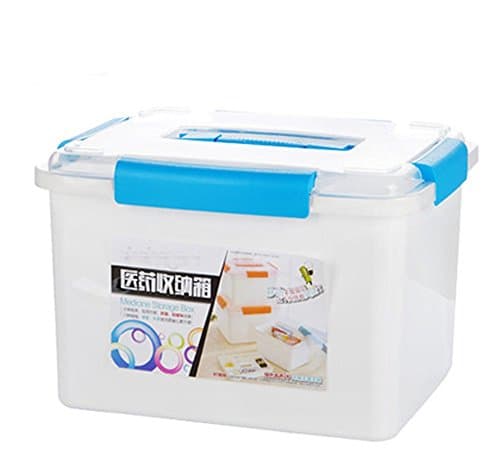 Extra Large Household Multi-Layer First aid kit Multifunctional Medicine Box/First aid kit/Storage Boxes & Bins-Blue