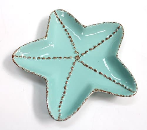 Ceramic Starfish Plate - Set of 4