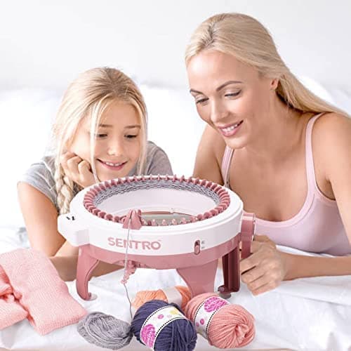 White Tiger Knit Sentro Knitting Machine, 48 Needles Knitting Machine with Row Counter, Smart Weaving Loom Knitting, Knitting Board Kit for Adults and Kids…,Other,