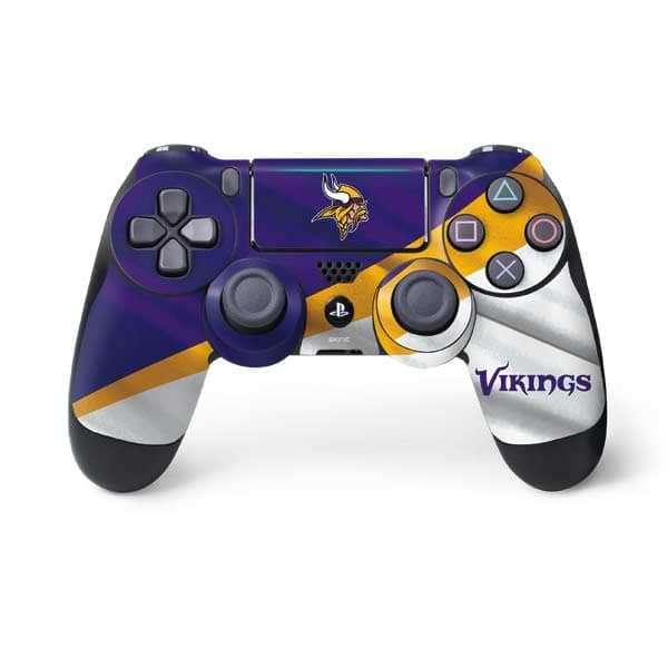 Skinit Decal Gaming Skin Compatible with PS4 Pro/Slim Controller - Officially Licensed NFL Minnesota Vikings Design