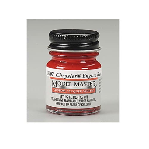 Testors Chrysler Engine Red Paint, 1/2oz Bottle ~ 28007 ^