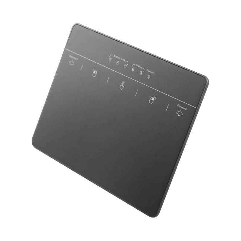 Wired & Wireless Metal Touchpad for PC Computer & Laptop, Rechargeable Trackpad Travel-Friendly Bluetooth & USB Mouse Pad for Windows 7/10/11, Black