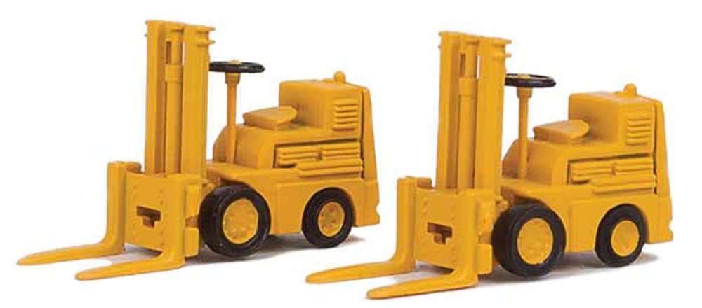 SceneMaster Forklift 2-Pack-Yellow 949-4164 HO Scale Model Railroad - Vehicle Model
