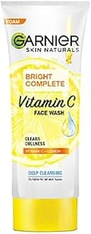 Garnier Skin Naturals Facewash, Cleansing and Brightening, Bright Complete, 100 g