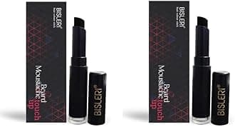 Instant Black Hair Color Beard Moustache Touch Up Stick 2pcs x 3gm= 6g, Black