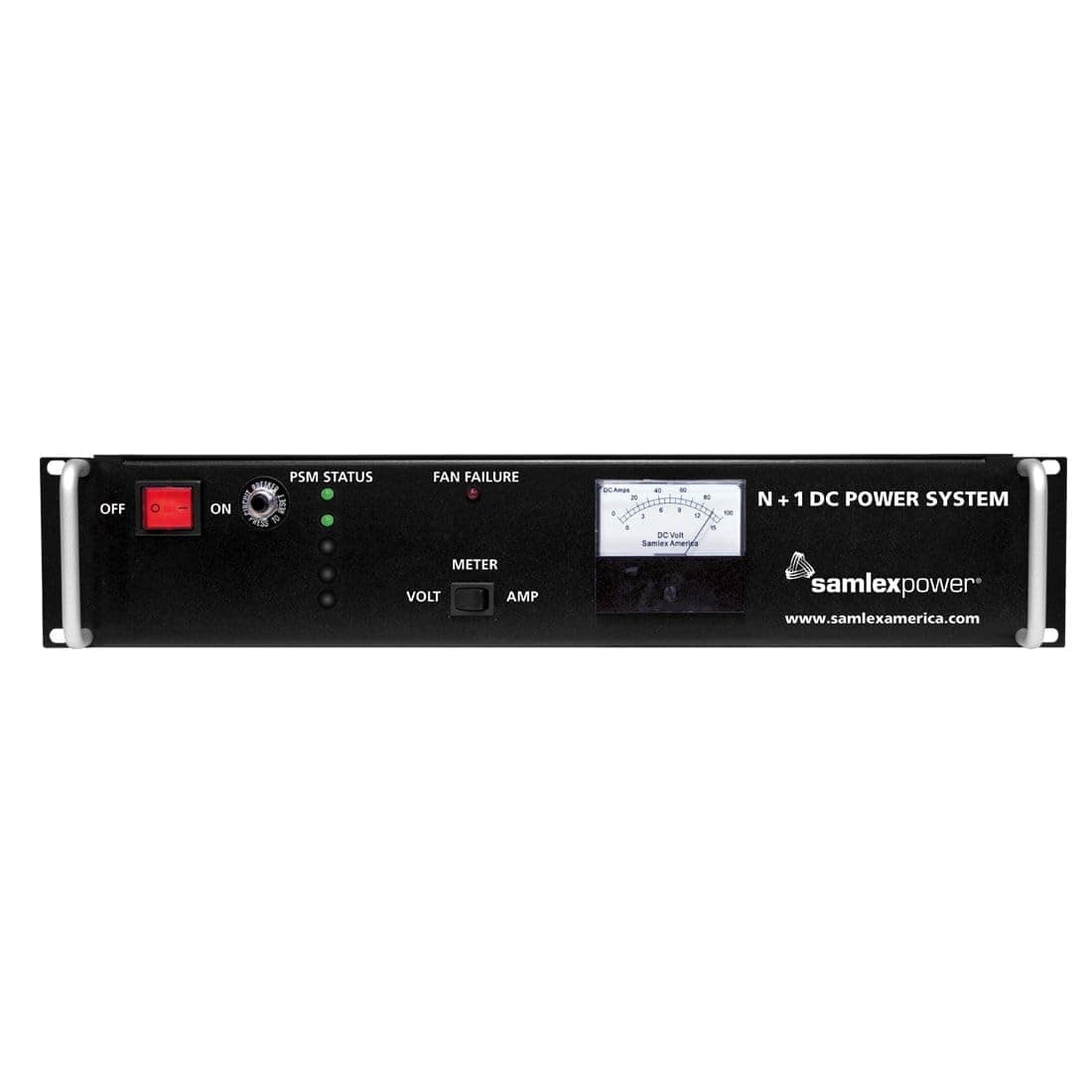Samlex SEC-100BRM 12V 100 Amp Rack Mount Power Supply with N+1 and Battery Back-Up (120V)