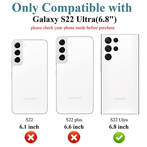 MIUOLV 4 Pack Camera Lens Protector for Samsung Galaxy S22 Ultra, 9H Tempered Glass Camera Screen Protector, Case Friendly, Not Affect Flash, Case Friendly, High Definition, Scratch-