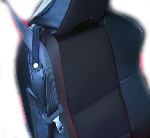 Iggee Artificial Leather Custom 3D fit 2 Front seat Covers Pair Designed for Scion FR-S (Black)