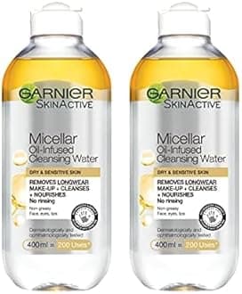 Micellar Cleansing Water, Oil-Infused, 400ml (Packing May Vary). (Pack of 2)